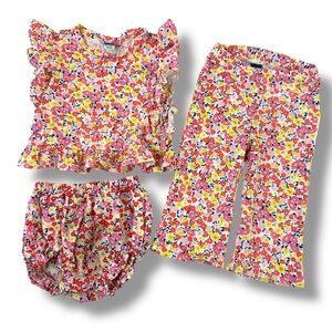 Old Navy Girls Floral 3pc Set